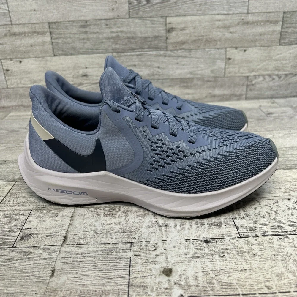 Nike Air Zoom Winflo 6 Indigo Fog Womens Size 7.5 Running Walking Travel Comfort